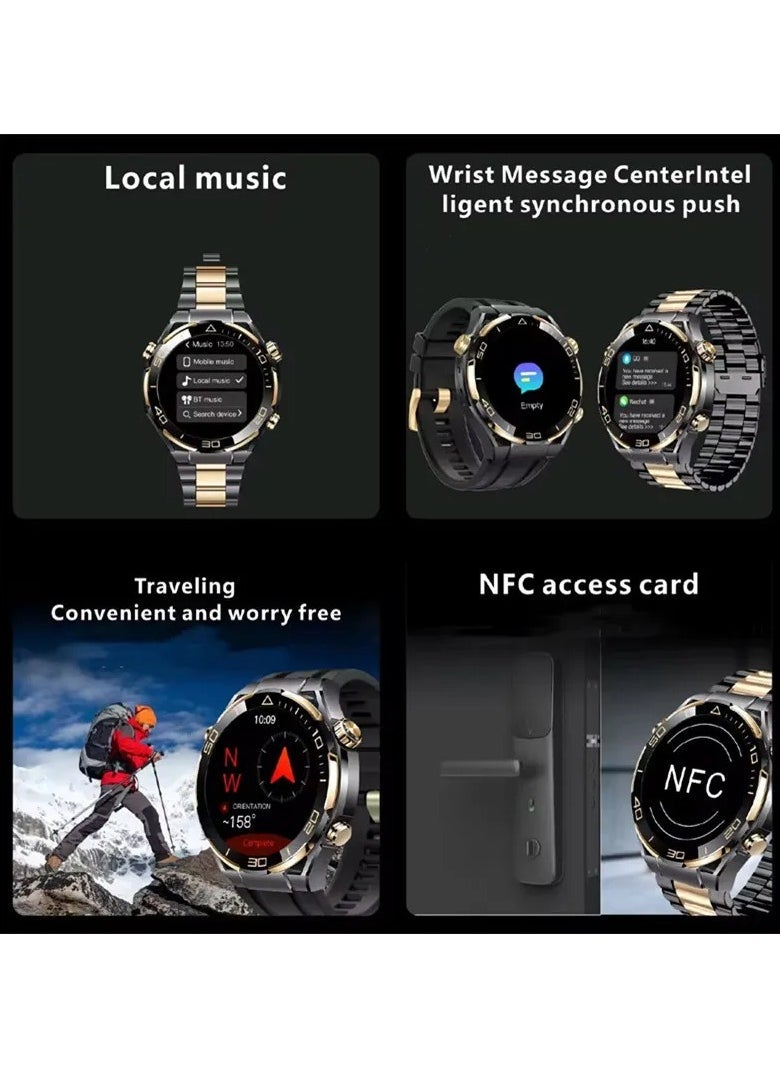 S30 Max Men’s Smart Watch 1.62 inch Touch Screen – 4GB ROM, Photo Album, Local Music, NFC, BT Call, Voice Memo, Wireless Charger, Compass, Fitness Tracker – Stylish & Versatile Smartwatch for Men