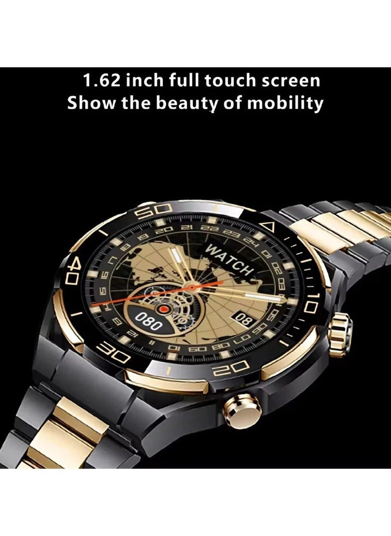 S30 Max Men’s Smart Watch 1.62 inch Touch Screen – 4GB ROM, Photo Album, Local Music, NFC, BT Call, Voice Memo, Wireless Charger, Compass, Fitness Tracker – Stylish & Versatile Smartwatch for Men