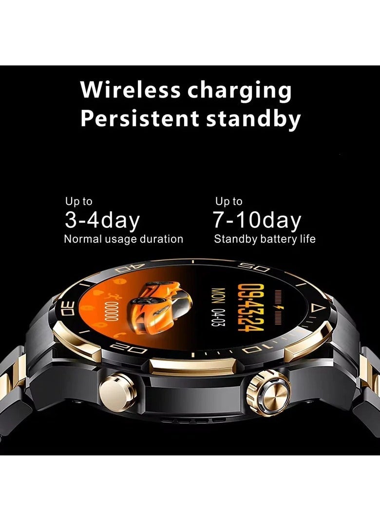 S30 Max Men’s Smart Watch 1.62 inch Touch Screen – 4GB ROM, Photo Album, Local Music, NFC, BT Call, Voice Memo, Wireless Charger, Compass, Fitness Tracker – Stylish & Versatile Smartwatch for Men