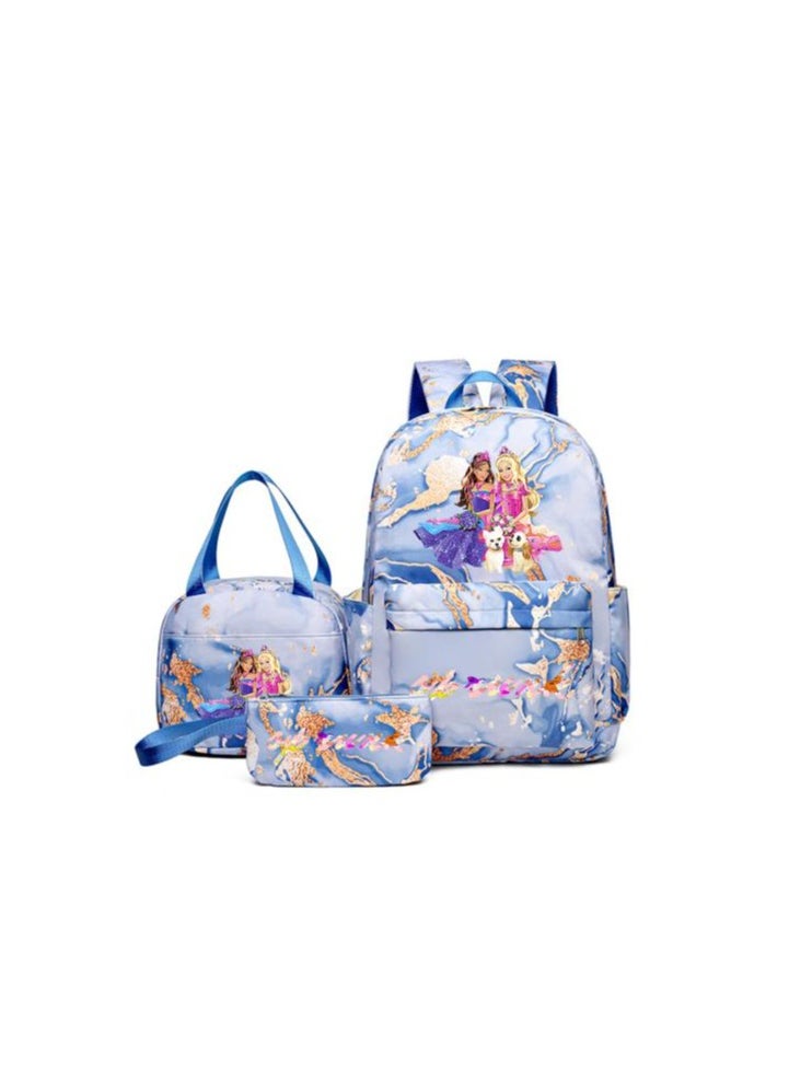 Fun cartoons accompanied by three-piece set of fashionable and practical bags (available for students, children, friends on outings, mountain climbing, etc.) - 102