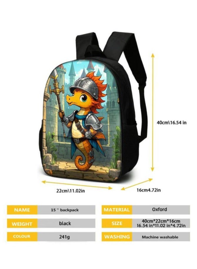 The latest universal cartoon new three-piece schoolbag (for students, teenagers, children)