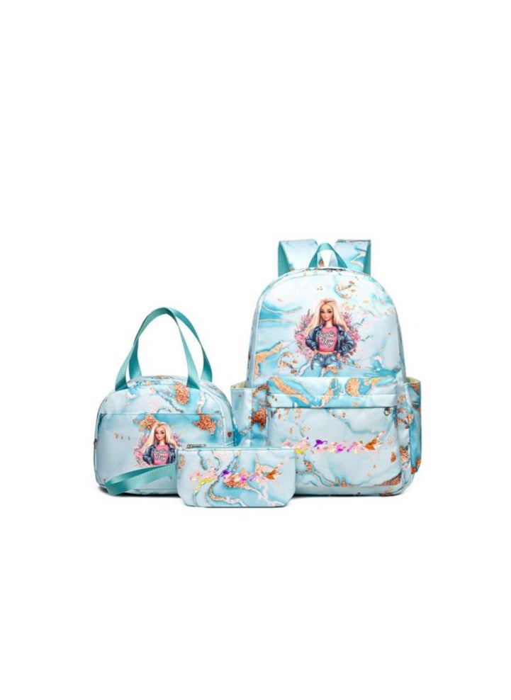 Fun cartoons accompanied by three-piece set of fashionable and practical bags (available for students, children, friends on outings, mountain climbing, etc.) - 40