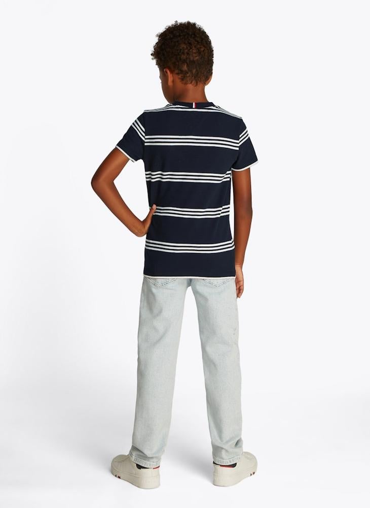 Kids Embroidered Pique T-Shirt