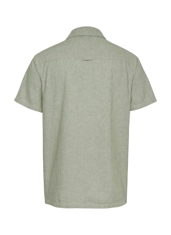 Linen Blend Short Sleeve Shirt