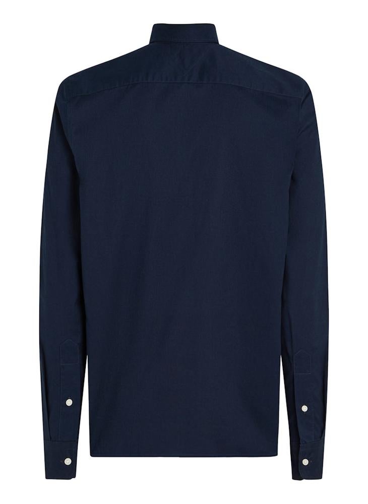 Slim Flex Cotton Poplin Kent Collar Shirt