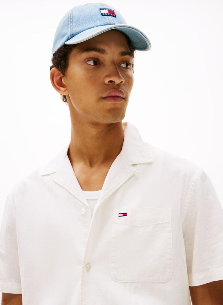 Linen Blend Short Sleeve Shirt
