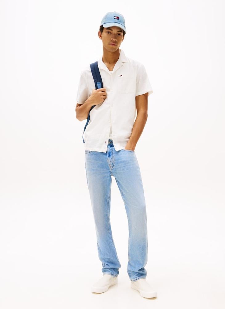 Linen Blend Short Sleeve Shirt