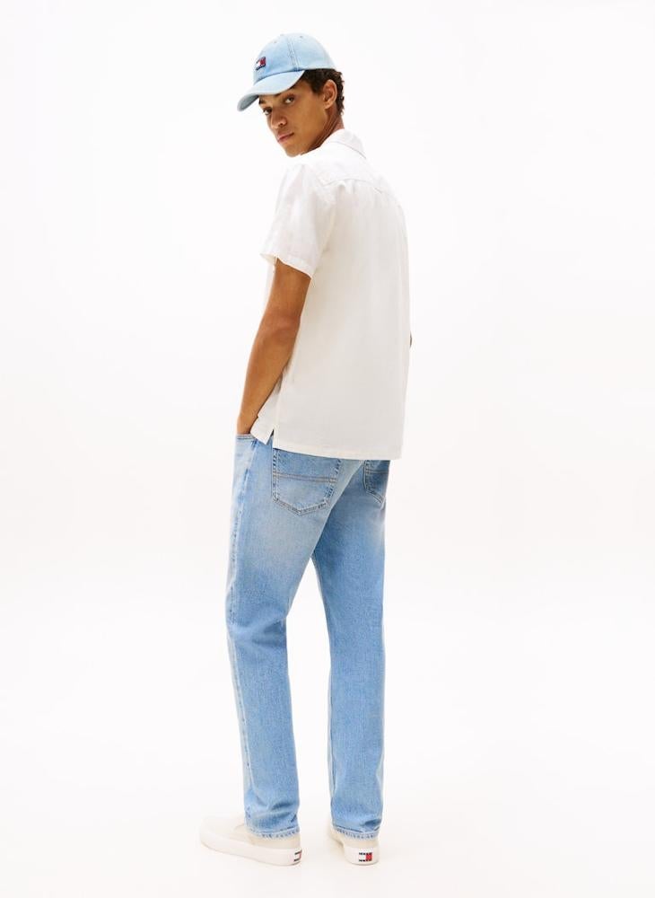 Linen Blend Short Sleeve Shirt