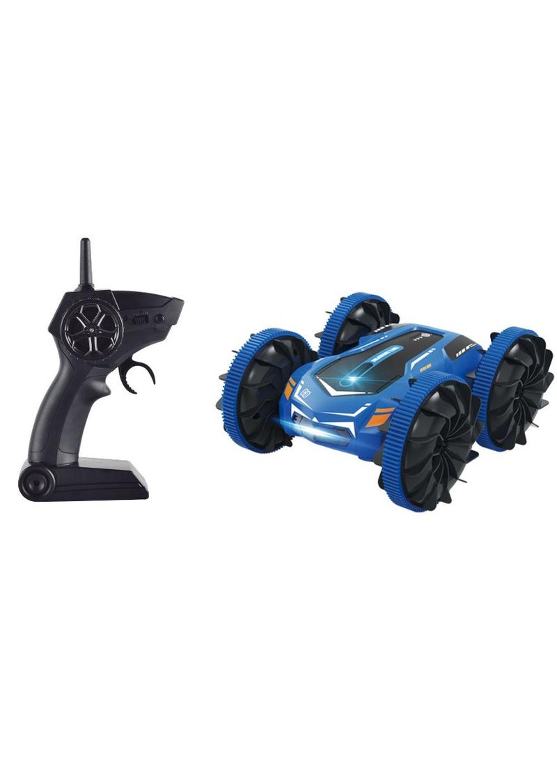 Demoz Remote Control Aqua Cruiser 4wd 2.4G with Light, Assorted 1 Piece (Style & Color May Vary) | Stunt Car for Water and Land | Stunt Vehicle with 360-degrees Flips and Stunts | Gift for Kids