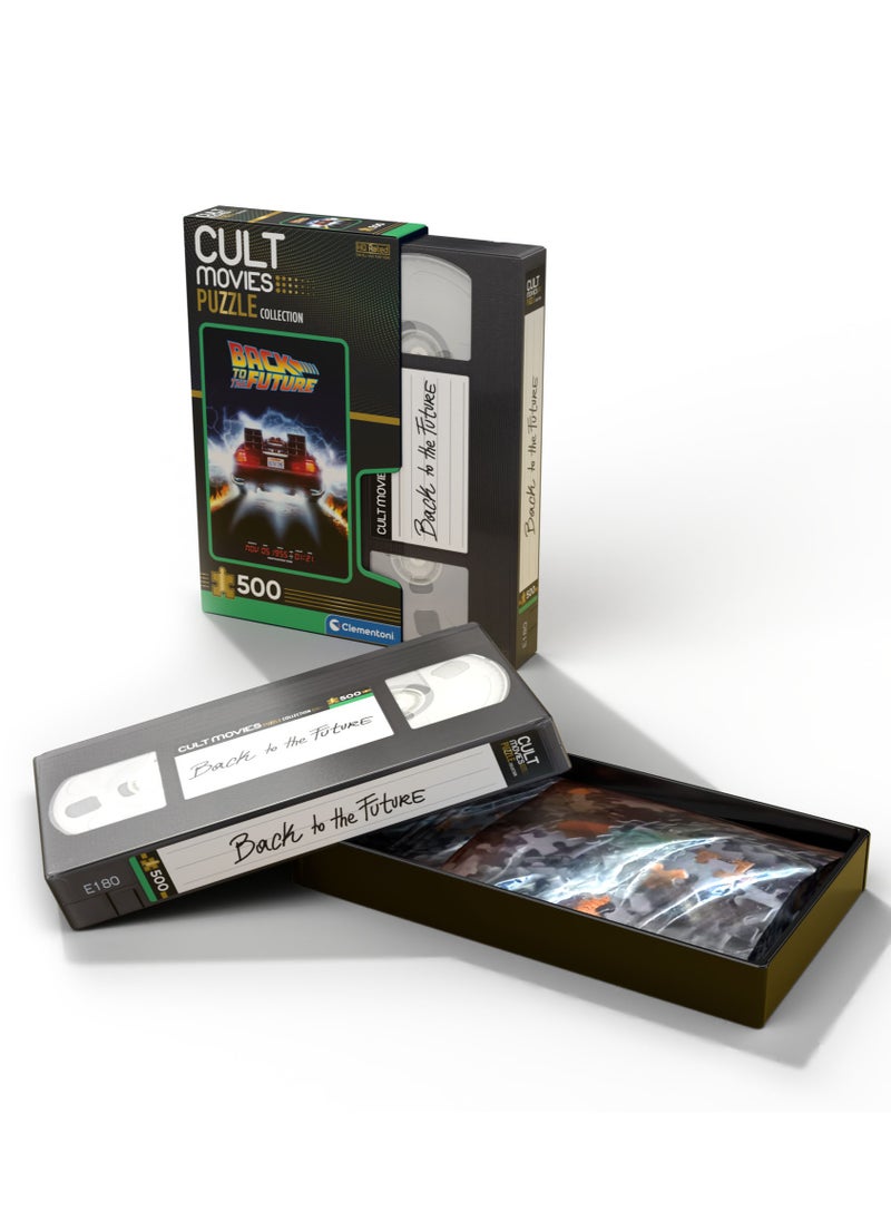 Clementoni Puzzle Back To The Future-Cult Movie 500 Pieces | Jigsaw Puzzle | Puzzle for Adults | Challenging Puzzle | Perfect for Stress Reliever and Puzzle Lovers | Made in Italy