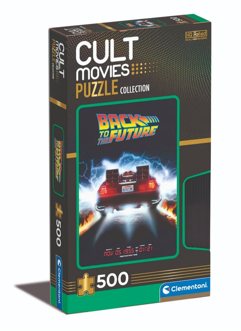Clementoni Puzzle Back To The Future-Cult Movie 500 Pieces | Jigsaw Puzzle | Puzzle for Adults | Challenging Puzzle | Perfect for Stress Reliever and Puzzle Lovers | Made in Italy