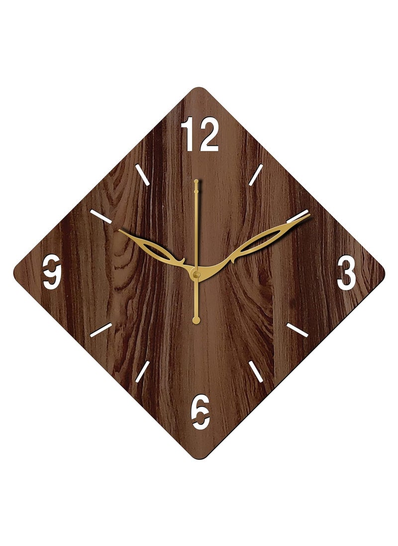 VPK MDF Wood Analog Round Wall Clock Small Size 10 Inch, 25 X 25 cm Wenge-21