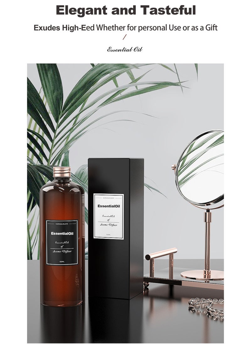 Essential Oil 500mL Bottle for Diffusers, Home Care Candle,100% Pure and Natural Oil - Aromatherapy Diffuser Oil,Aromatherapy Oils,Premium Grade Essential Scent