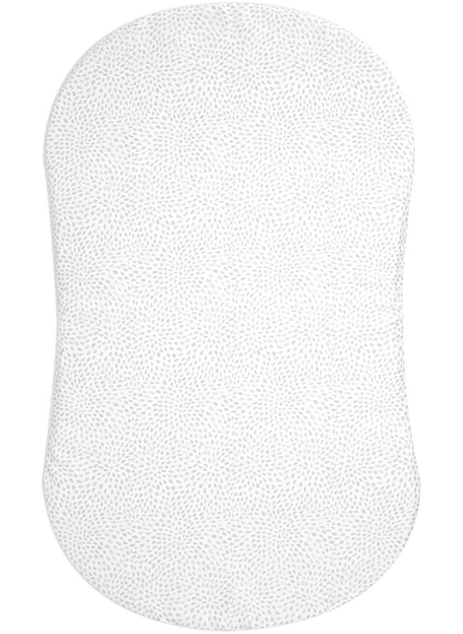 HALO Bassinest Fitted Sheet – Soft Fitted Bassinet Sheet for Baby – 30” x 16” Pre-Shrunk 100% Cotton Crib Sheet – Breathable Bedtime Sheet for Babies, Pebble