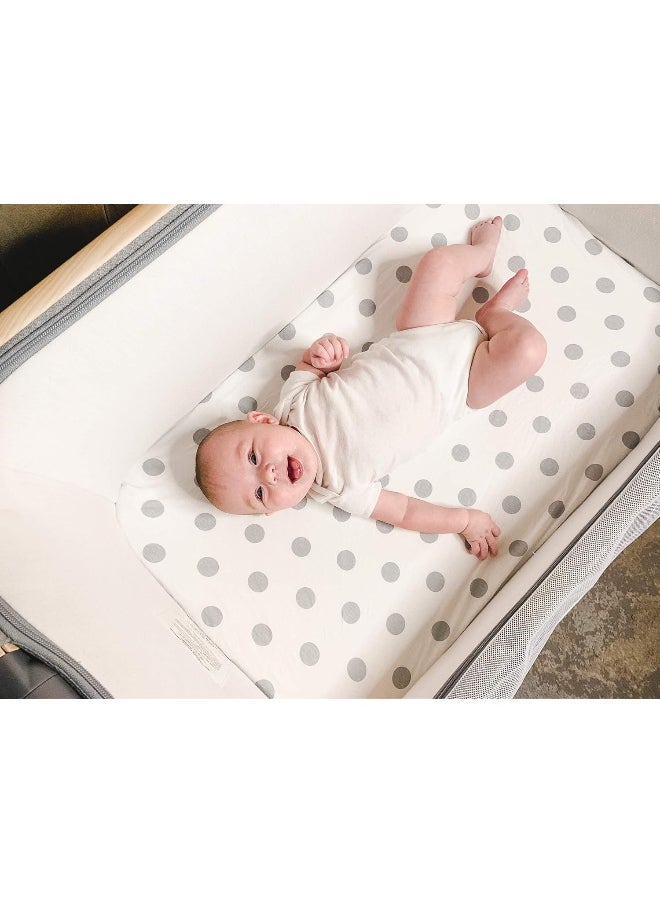 Bassinet Bed Sheets – Premium Bassinet Fitted Sheets 4 Pack – 100% Jersey Knit Cotton Cradle Sheets – Bassinet Bedding for Standard Size Oval or Halo Bassinet Pads – Bassinet Sheet for Boy & Girl