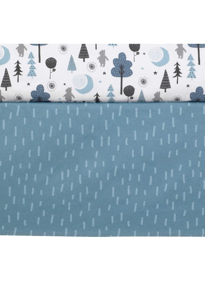 Lambs & Ivy Forever Pooh 3Piece Baby Crib Bedding Set, Blue