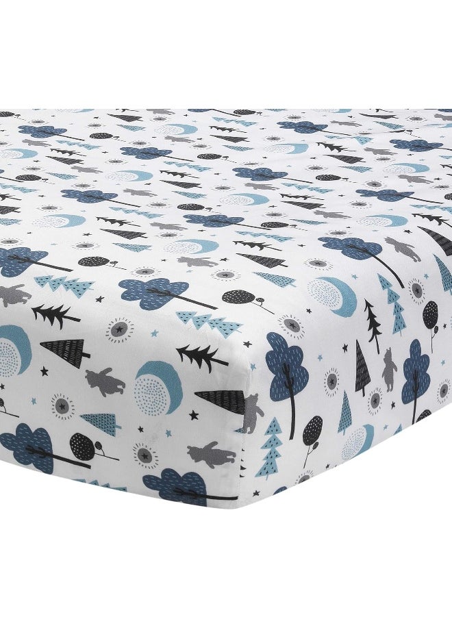 Lambs & Ivy Forever Pooh 3Piece Baby Crib Bedding Set, Blue