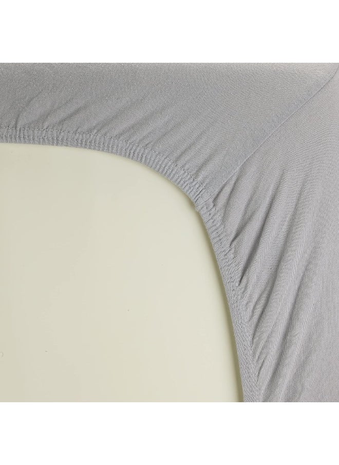 2 Pack n Play Mattress Sheets – 100% Jersey Knit Cotton Soft Portable Crib Mattress Sheet for Boys with Blue and Yellow Precious Moments Design