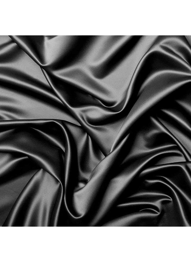 Pro Goleem Satin Bassinet Sheet Great for Baby Hair Soft Silk Feeling Sheet for Cradle or Bassinet Pad＆Mattress for Boys and Girls Gift for Newborn and Infant Black