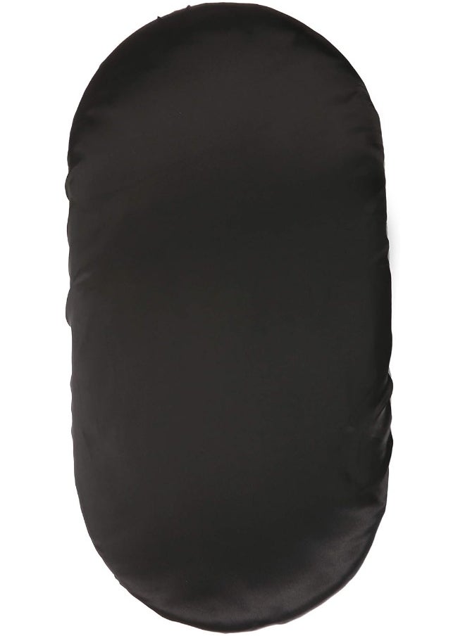 Pro Goleem Satin Bassinet Sheet Great for Baby Hair Soft Silk Feeling Sheet for Cradle or Bassinet Pad＆Mattress for Boys and Girls Gift for Newborn and Infant Black