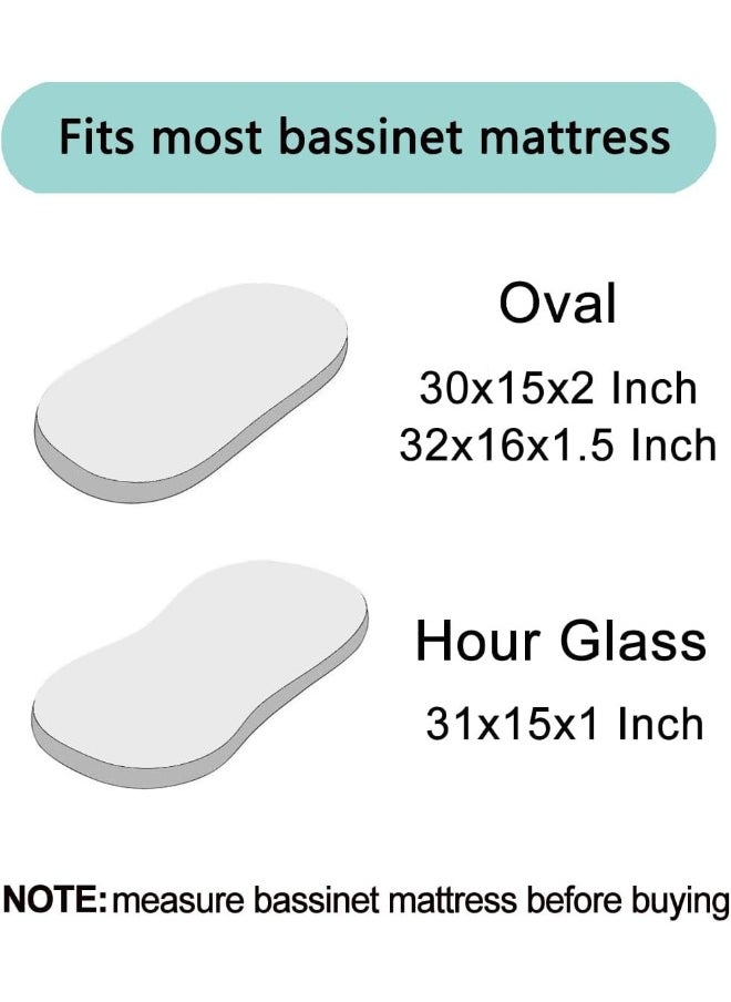 Pro Goleem Satin Bassinet Sheet Great for Baby Hair Soft Silk Feeling Sheet for Cradle or Bassinet Pad＆Mattress for Girls Gift for Newborn and Infant Pink