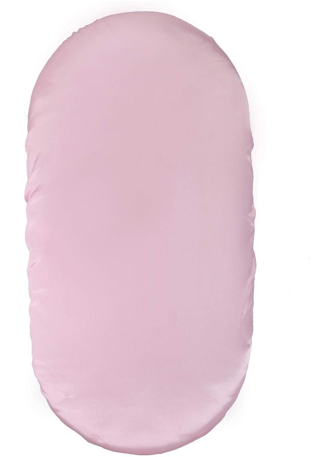 Pro Goleem Satin Bassinet Sheet Great for Baby Hair Soft Silk Feeling Sheet for Cradle or Bassinet Pad＆Mattress for Girls Gift for Newborn and Infant Pink