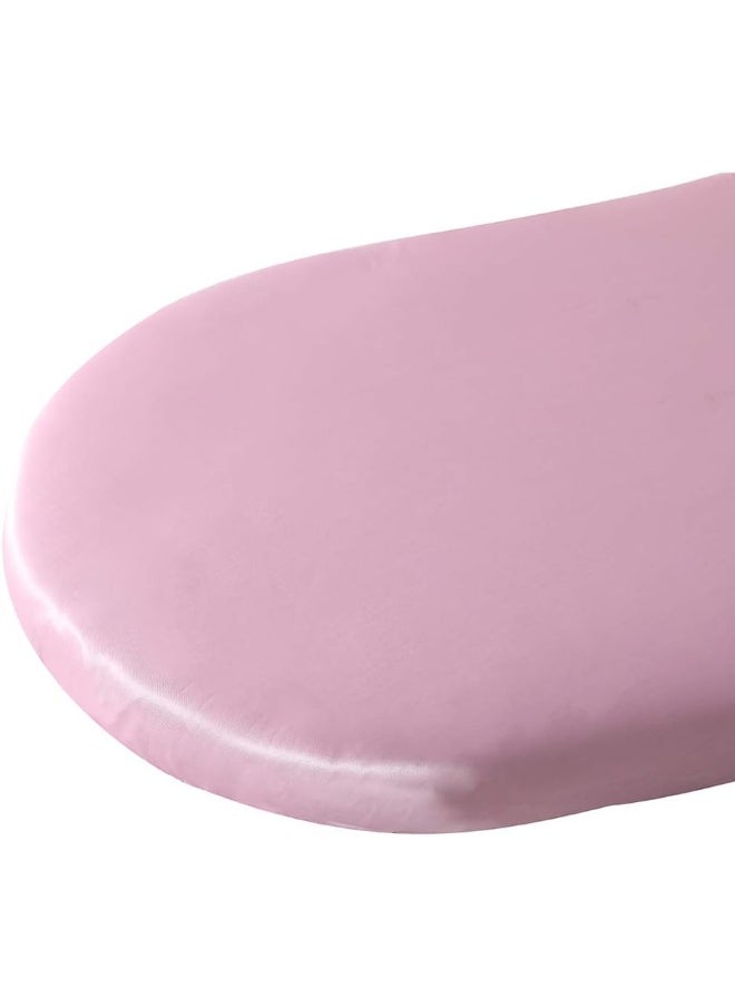 Pro Goleem Satin Bassinet Sheet Great for Baby Hair Soft Silk Feeling Sheet for Cradle or Bassinet Pad＆Mattress for Girls Gift for Newborn and Infant Pink
