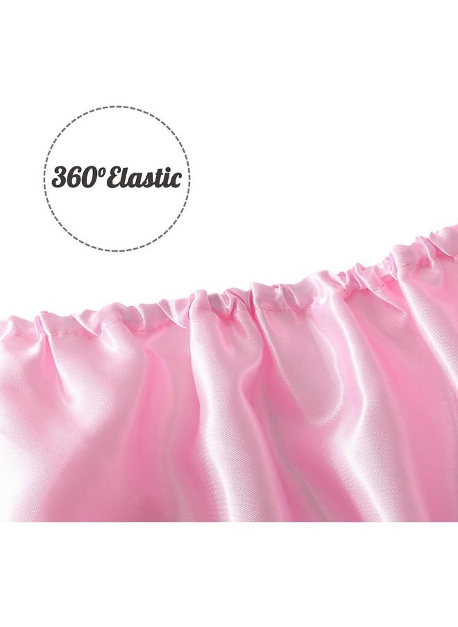 Pro Goleem Satin Bassinet Sheet Great for Baby Hair Soft Silk Feeling Sheet for Cradle or Bassinet Pad＆Mattress for Girls Gift for Newborn and Infant Pink