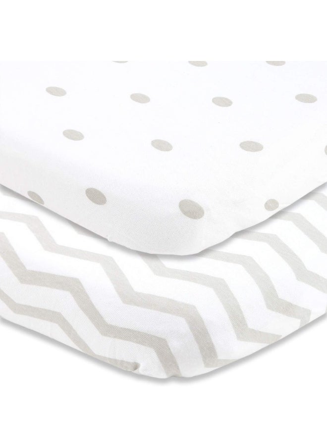 Joey + Joan Bassinet Fitted Sheets for Baby Beside Dreamer Bedside Sleeper and Chicco Next2Me