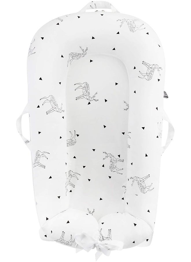 IBraFashion Newborn Baby Nest Sleep Pod - Dock a tot Covers Only for DockATot Deluxe Plus + Extra Cover 100% Cotton Co Sleeping Replacement Cover Boys Girls(Fits Dockatot Deluxe+)