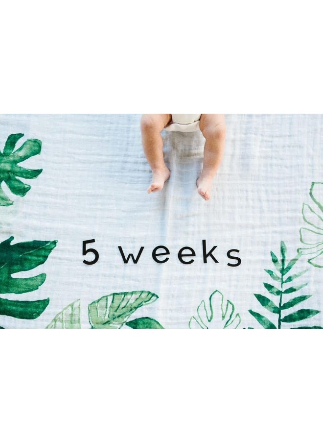 Little Unicorn - Photo Blanket - Tropical Leaf