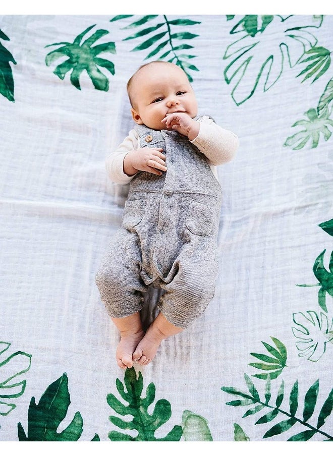 Little Unicorn - Photo Blanket - Tropical Leaf