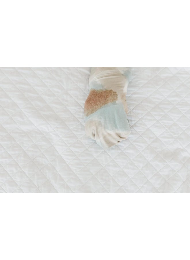 Copper Pearl Large Premium Knit Baby Swaddle Receiving Blanket Picasso