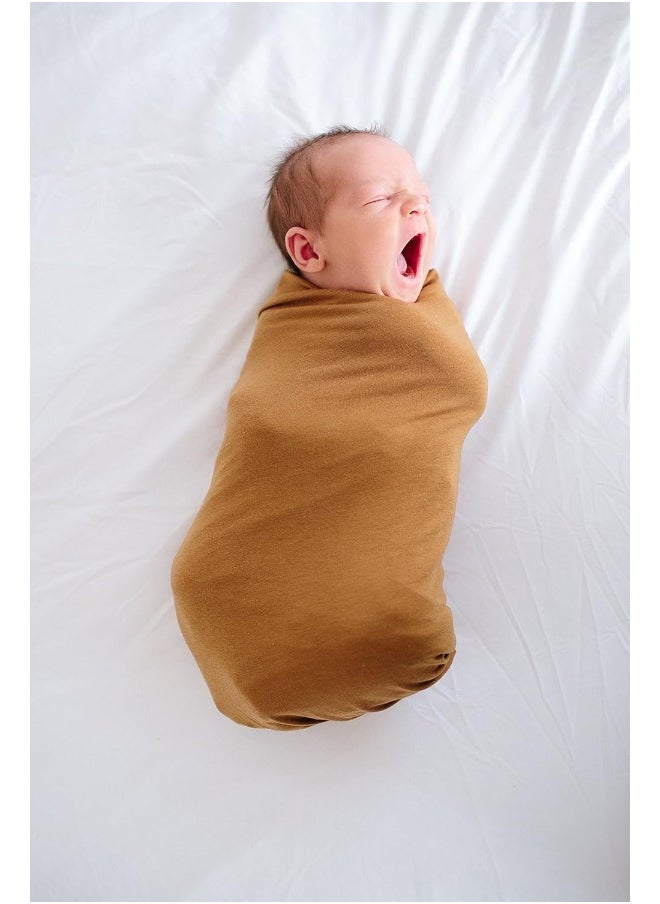 Copper Pearl Large Premium Knit Baby Swaddle Receiving Blanket
