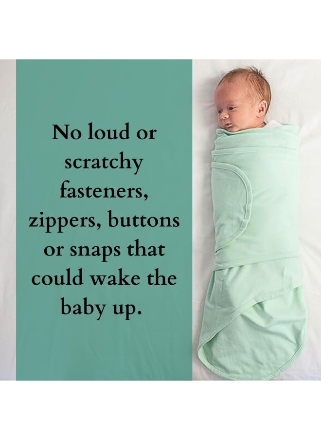 Miracle Blanket Baby Sleep Wearable Swaddle Wrap for Newborn Infant Boy or Girl 0-3 Months, Cirque D Fleur
