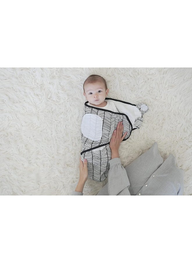 BaeBae Goods Swaddle Blanket, Adjustable Infant Baby Swaddling Wrap Set of 4