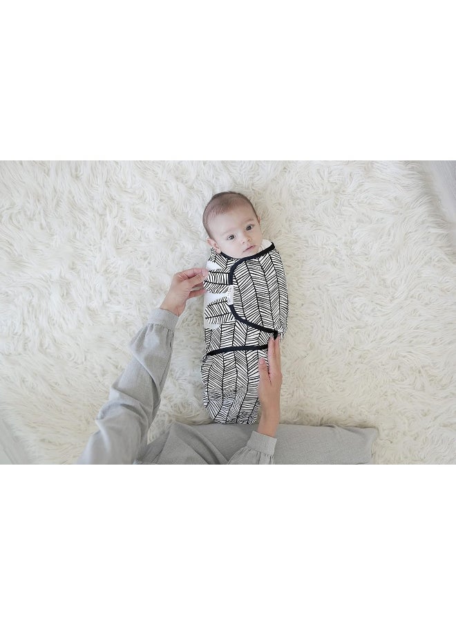 BaeBae Goods Swaddle Blanket, Adjustable Infant Baby Swaddling Wrap Set of 4