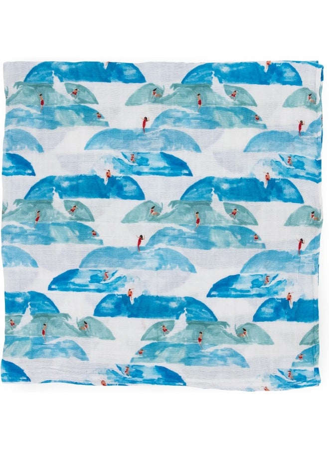 Little Unicorn Cotton Muslin Swaddle Blanket Set | Set of 3 | 100% Cotton | Super Soft | Newborns and Infants | Large 47” x 47” | Machine Washable (Summer Vibe)