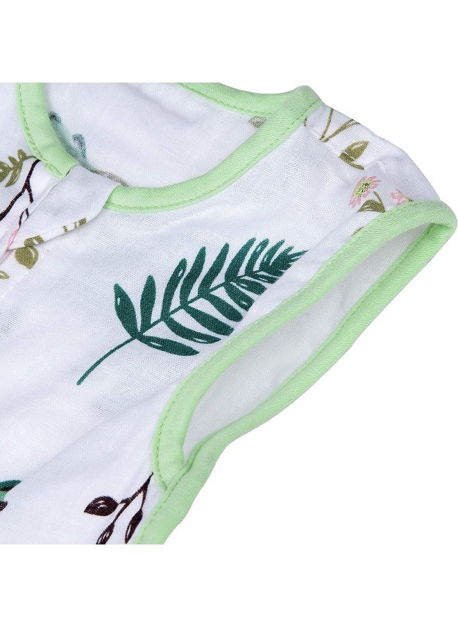 Toddler Sleeping Sack Muslin Cotton ( 3-5 Years) Lightweight 0.5 Tog Baby Sleeping Bag Infant Wearable Blanket XL (2-4 T) Summer Thin Sleeveless Kids Sleeper Large soft Breathable Sleep Suit Bag