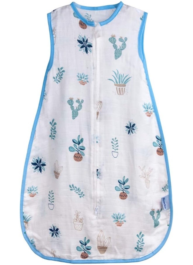 BLOOMSTAR Baby Sleeping Sack Muslin 0.5 tog Cotton 3-12 Months Summer Lightweight Toddler Wearable Blanket Sleeping Bag Thin Breathable Soft Infant Sleeper Sack 6-12M