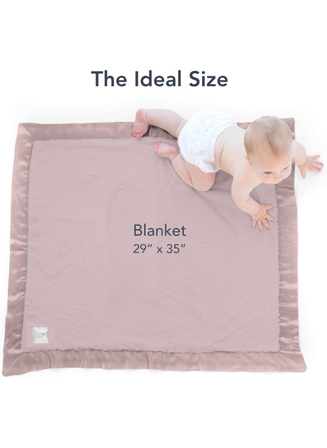 Little Giraffe Baby Blanket, Luxe Soft Stroller Blanket with Satin Trim 29
