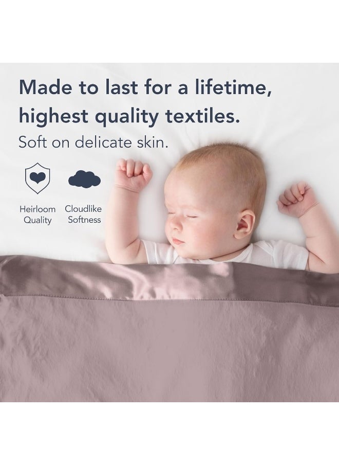 Little Giraffe Baby Blanket, Luxe Soft Stroller Blanket with Satin Trim 29
