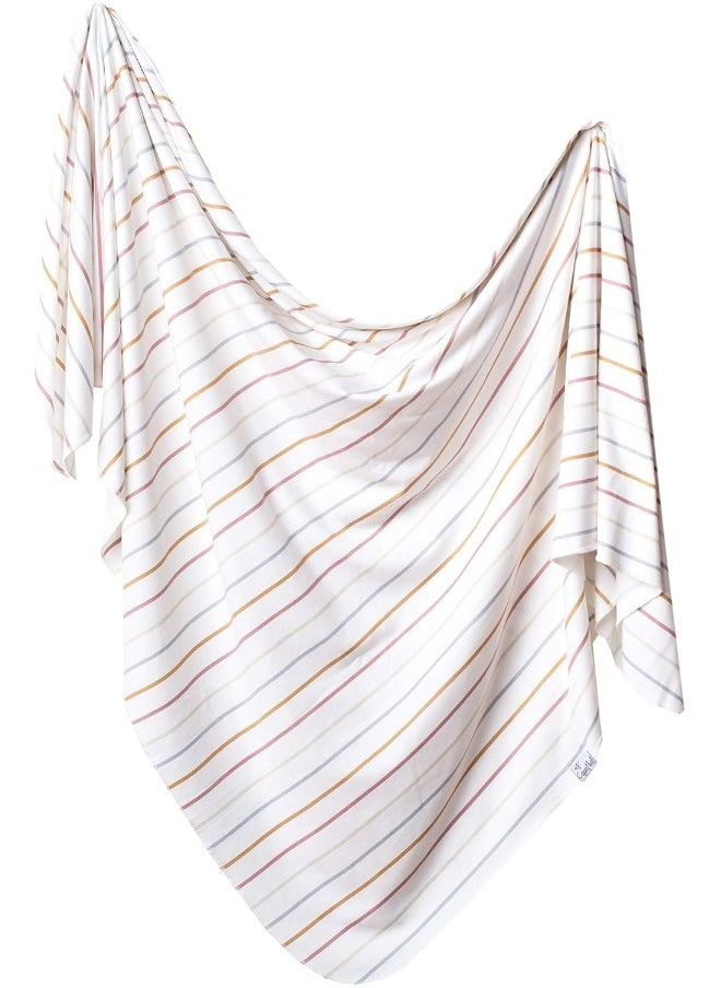 Copper Pearl Large Premium Knit Baby Swaddle Receiving Blanket Piper
