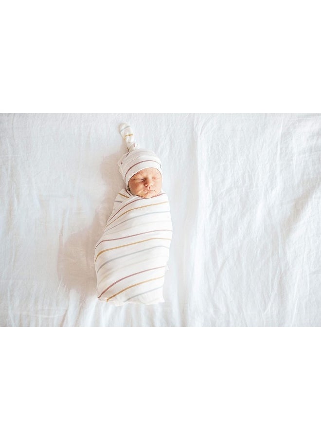 Copper Pearl Large Premium Knit Baby Swaddle Receiving Blanket Piper