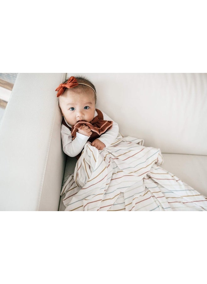 Copper Pearl Large Premium Knit Baby Swaddle Receiving Blanket Piper