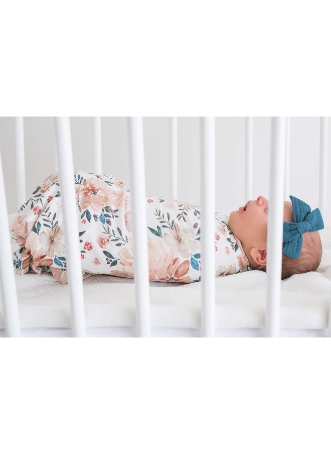 Copper Pearl Large Premium Knit Baby Swaddle Receiving Blanket Autumn