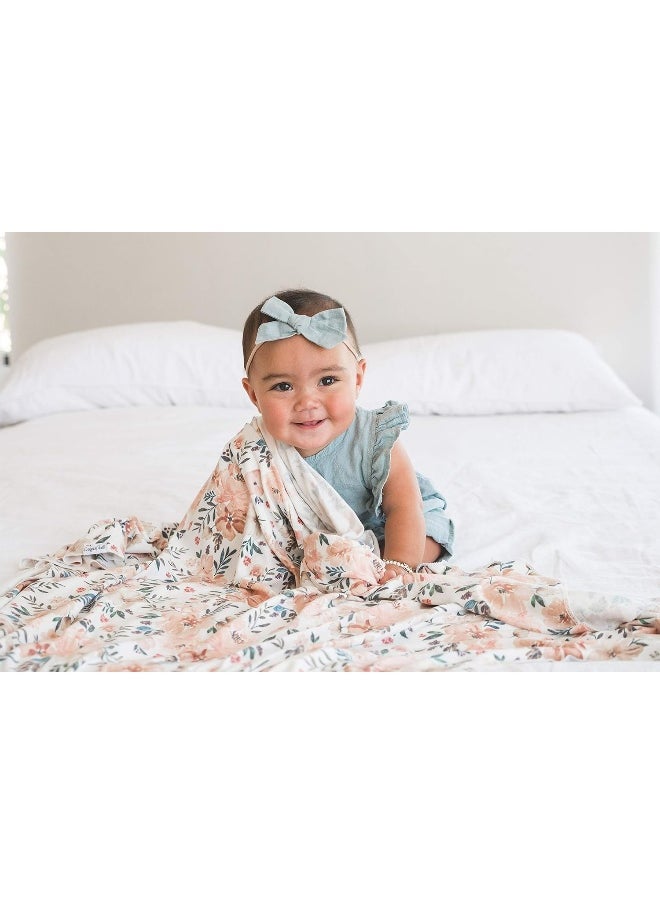 Copper Pearl Large Premium Knit Baby Swaddle Receiving Blanket Autumn