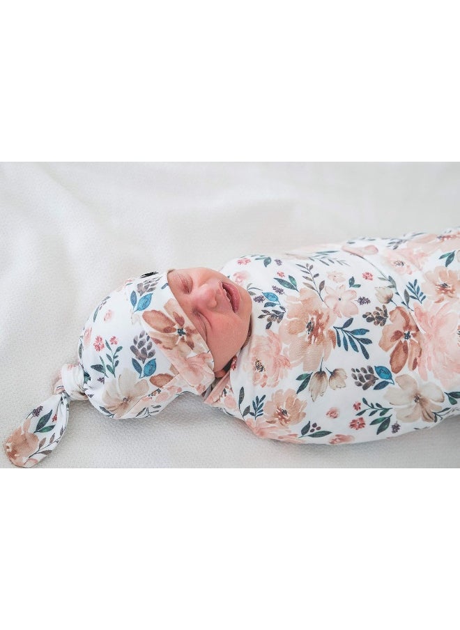 Copper Pearl Large Premium Knit Baby Swaddle Receiving Blanket Autumn