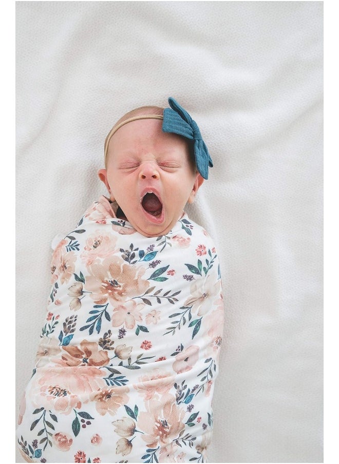 Copper Pearl Large Premium Knit Baby Swaddle Receiving Blanket Autumn