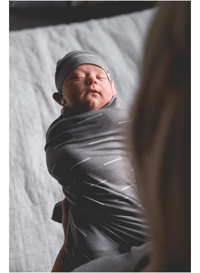 Copper Pearl Large Premium Knit Baby Swaddle Receiving Blanket Dash
